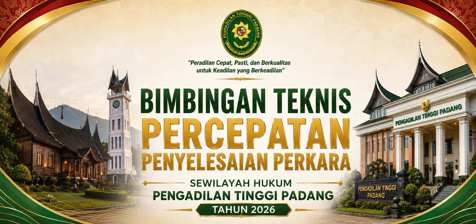 Bimtek Percepatan Penyelesaian Perkara PT Padang Tahun 2026