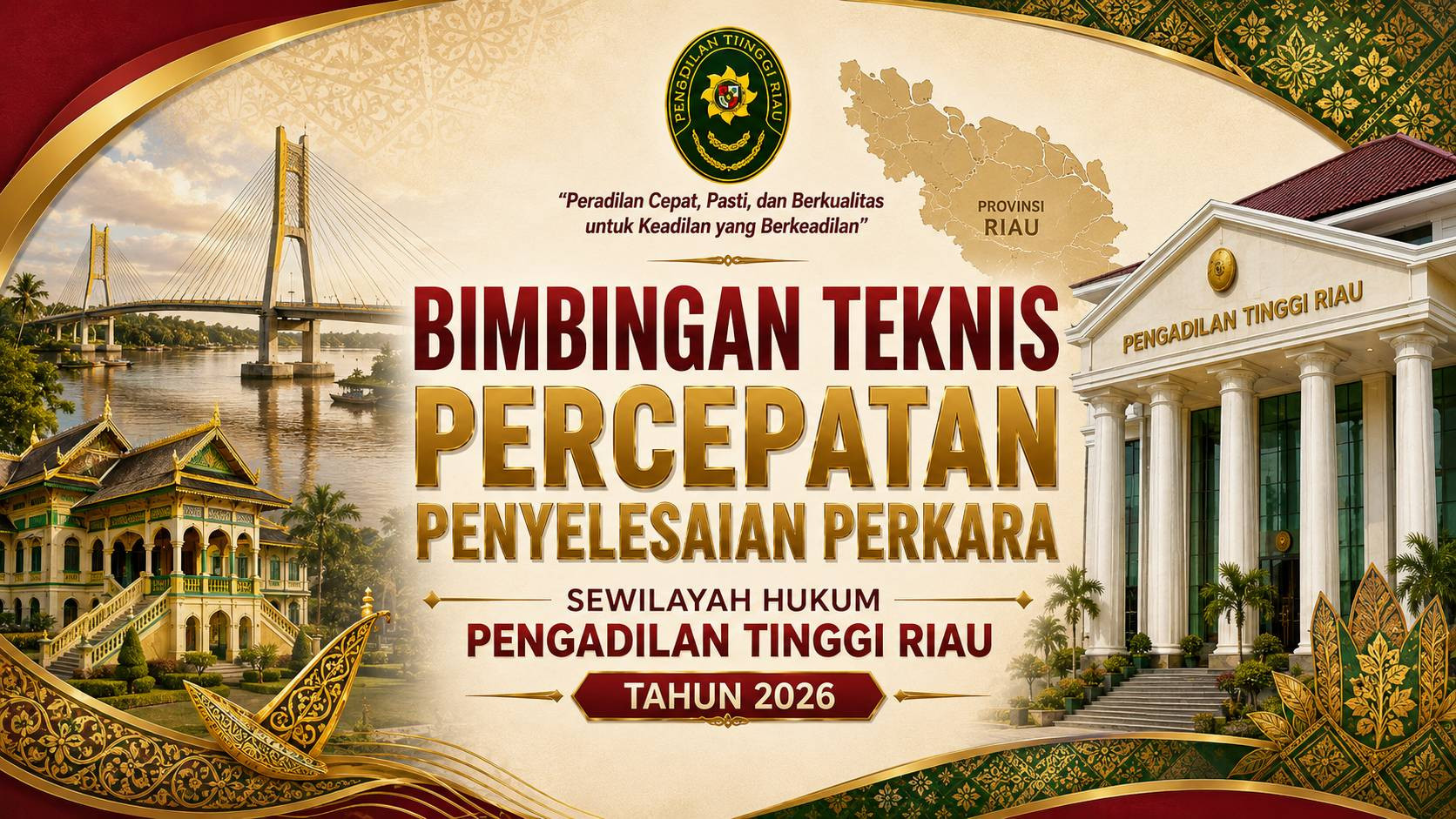 Bimbingan Teknis Percepatan Penyelesaian Perkara Pengadilan Tinggi Riau Tahun 2026