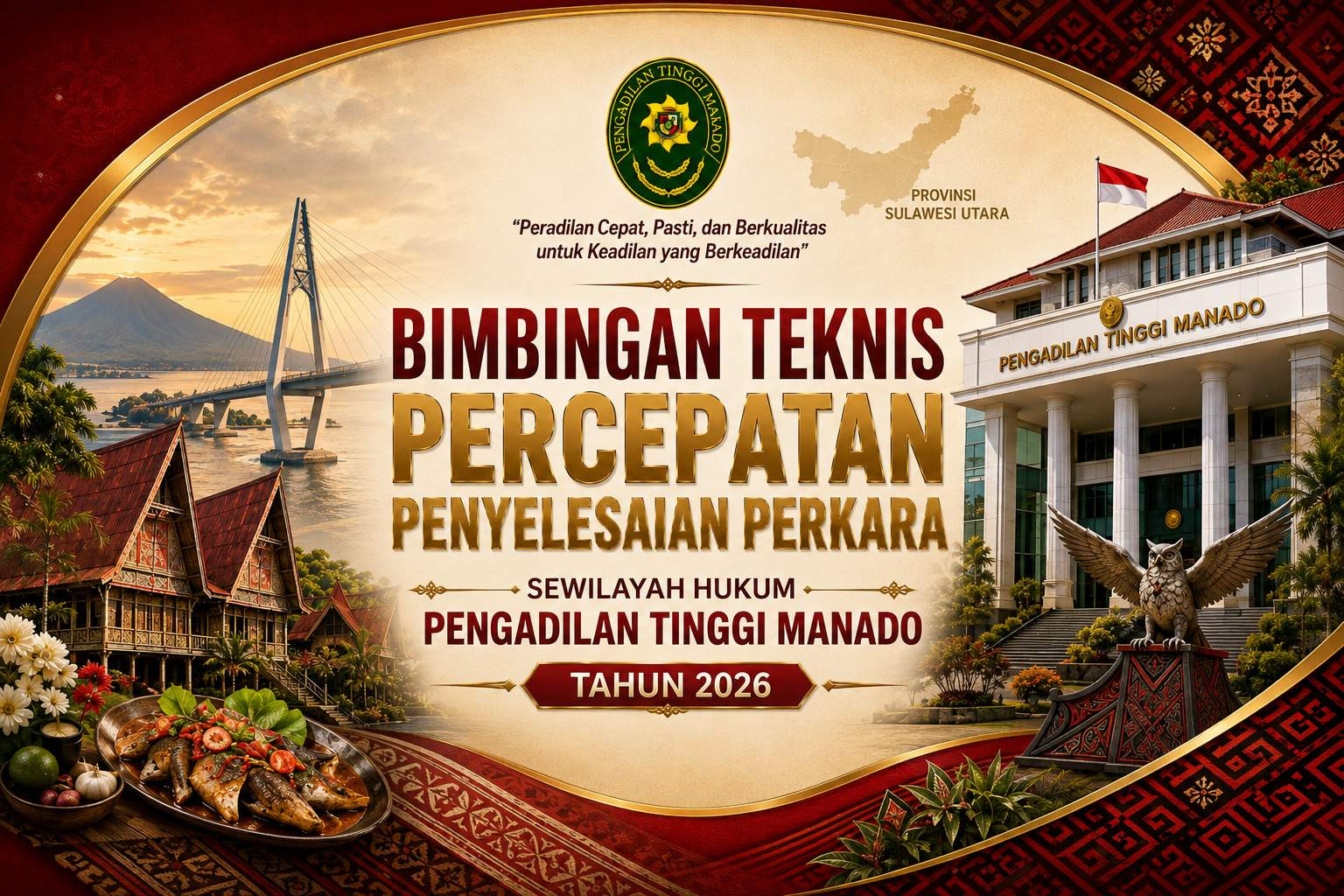 Bimbingan Teknis Percepatan Penyelesaian Perkara Pengadilan Tinggi Manado Tahun 2026