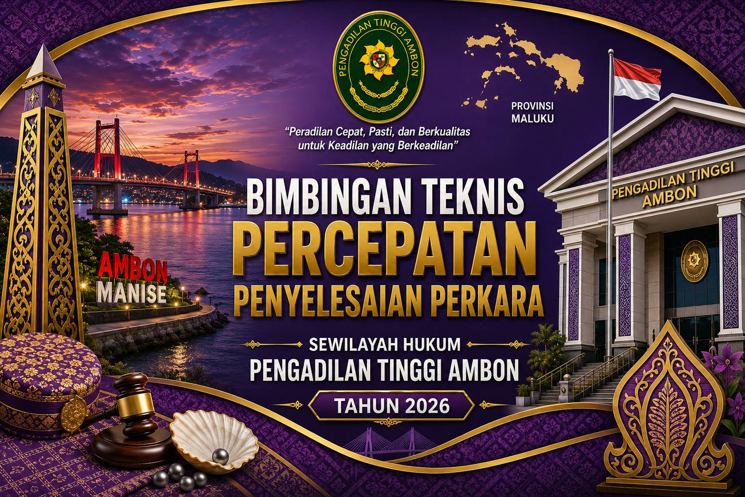 Bimbingan Teknis Percepatan Penyelesaian Perkara Pengadilan Tinggi Ambon Tahun 2026