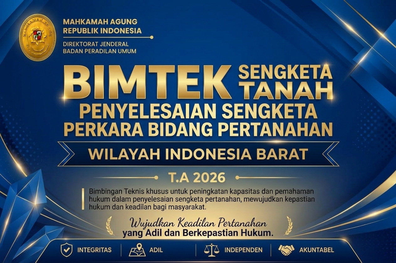 Bimtek Penyelesaian Sengketa Perkara Bidang Pertanahan Wilayah Indonesia Barat Tahun 2026